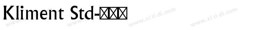 Kliment Std字体转换